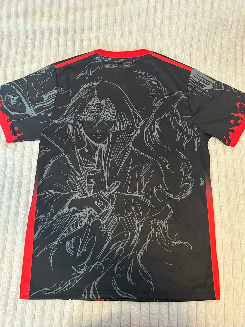 adidas Black & Red Japan Graphic Soccer Jersey
